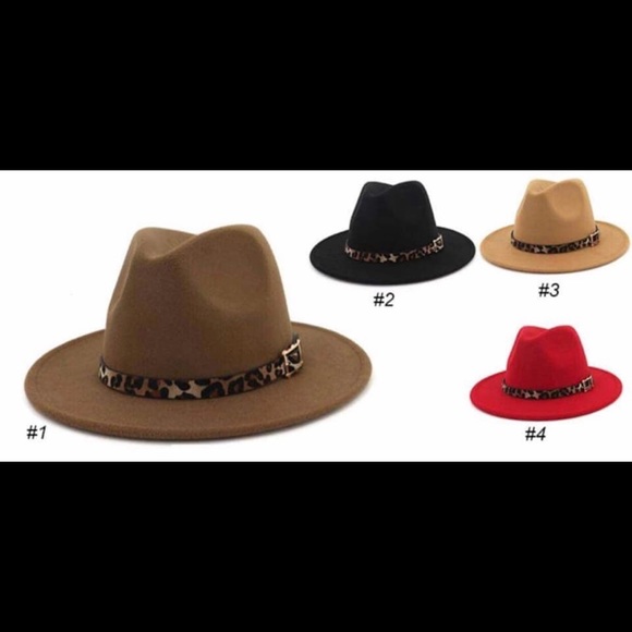 Felt Tan #3 with Leopard Band chic Cowgirl Hat - Picture 2 of 2